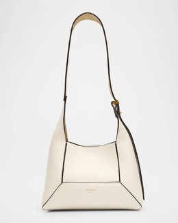 Маленькая кожаная сумка-хобо с бриллиантами Jimmy Choo, цвет Lattegold prod275180132 | lattegold