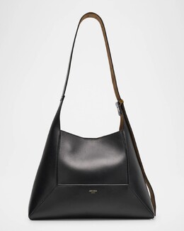 Кожаная сумка-хобо среднего размера с бриллиантами Jimmy Choo, цвет Blackgold prod275180126 | blackgold