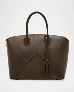 Кожаная сумка Victoria на молнии с верхней ручкой Victoria Beckham, хаки prod275530129 | khaki