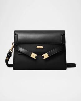 Кожаная сумка через плечо Lee Radziwill Tory Burch, черный prod275470170 | black