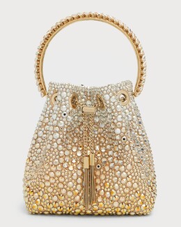 Сумка женская Bon Bon Satin with Hotfix Crystal Degrade Jimmy Choo, цвет Gold Silver prod266390074 | gold silver