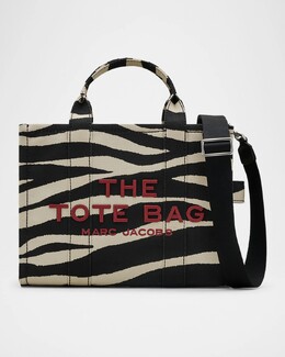 Сумка-тоут среднего размера из парусины Zebra Marc Jacobs, черно-белый prod273800625 | blackwhite
