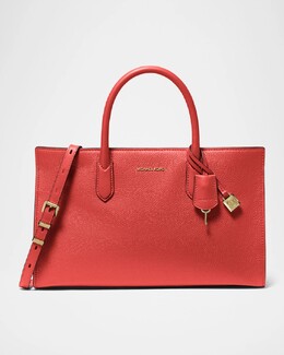 Кожаная сумка-саквояж Scarlett Michael Kors, черный prod275690424 | black