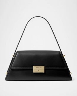 Кожаная сумка-трансформер Ludlow среднего размера через плечо Michael Kors, черный prod275840019 | black
