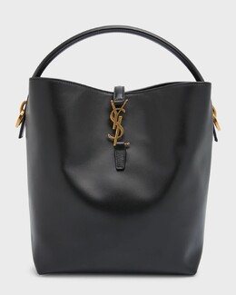 Сумка-мешок Le 37 YSL из гладкой кожи Saint Laurent, цвет Black prod260300031 | black