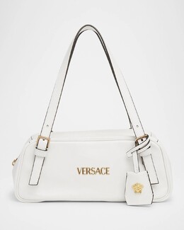 Кожаная сумка через плечо La Medusa на молнии Versace, цвет Porcelain White prod276540244 | porcelain white
