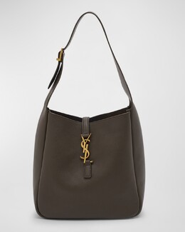 Маленький хобо Le 5 A 7 YSL из гладкой мягкой кожи Saint Laurent, цвет Black prod260310225 | black