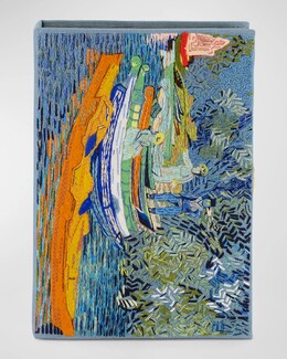 Клатч-клатч Van Gogh Bank of Oise Book Olympia Le-Tan, цвет Lagune prod272100130 | lagune
