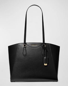 Большая сумка Taryn из телячьей кожи Michael Kors, черный prod274420062 | black