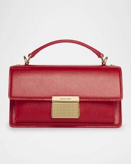 Маленькая кожаная сумка через плечо Venezia Palmellato Golden Goose, цвет Lipstick Red prod276660623 | lipstick red