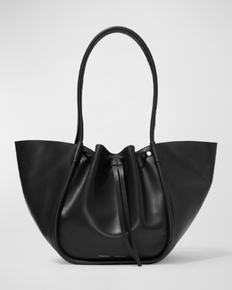 Большая большая сумка из телячьей кожи со сборками Proenza Schouler, цвет Black prod273910470 | black