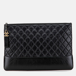 Chanel Large Aged Calfskin Gabrielle O Case Clutch 1207467
