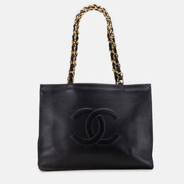 Chanel Black CC Lambskin Chain Tote 1207503