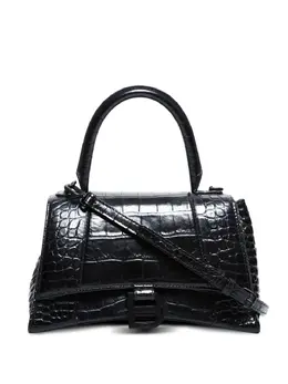 Balenciaga 2010-2025 Hourglass crocodile-embossed shoulder bag 31851312