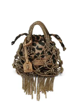 Kurt Geiger London mini Macrame crystal-embellishment tote bag 31896331