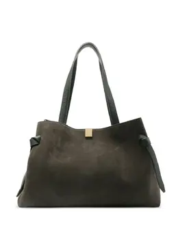 Yuzefi Gyoza tie-detail suede tote bag 31827313