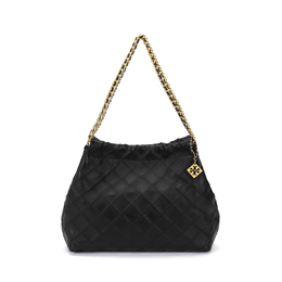 Tory Burch Сумка-хобо с логотипом, черная 154572-001