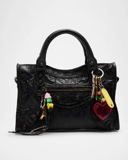 Мини-сумка Le City с подвесками Balenciaga, черный prod274580251 | black