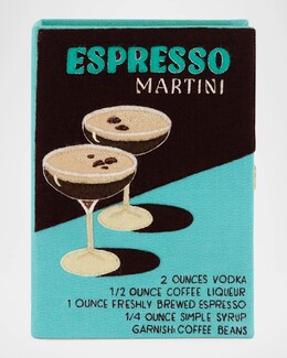 Клатч-клатч Espresso Martini Book Olympia Le-Tan, цвет Standard Piscine prod277410009 | standard piscine