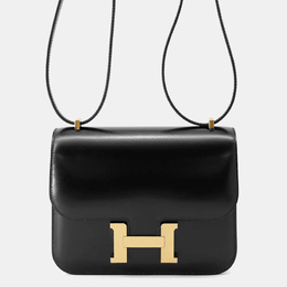 Hermes Constance Mini Black Box Calf Leather Shoulder Bag 1197698