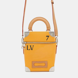 Louis Vuitton Vertical Box Trunk Saffron Yellow Cowhide Leather Shoulder Bag 1197652