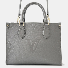 Louis Vuitton Onthego PM Gunmetal Monogram Empreinte Leather Tote Bag 1200090
