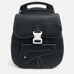 Christian Dior Black Leather Christian Dior Homme Gallop Backpack 1208402