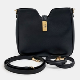 Celine Small Black Leather Soft 16 Bag 1208333