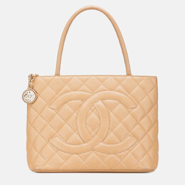 Chanel Brown Caviar Medallion Tote 1208223