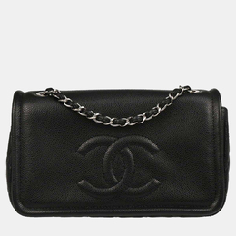 Chanel CC Black Caviar Leather Shoulder Bag 1208062