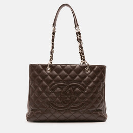 Chanel Brown Caviar Grand Shopping Tote 1208091