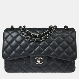Chanel Classic Double Flap Navy Calfskin Shoulder Bag 1208076