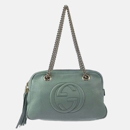 Gucci Soho Light Blue Leather Shoulder Bag 1208011