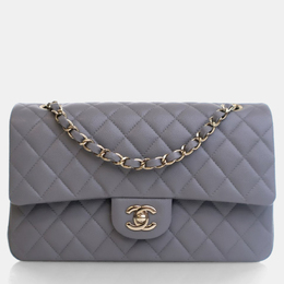 Chanel Classic Double Flap Medium Caviar Leather Shoulder Bag 1207876