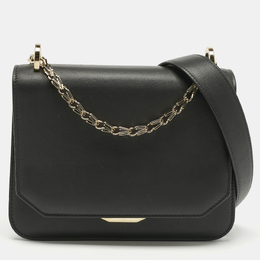 Bvlgari Black Leather Serpenti Hypnotic Shoulder Bag 1207579
