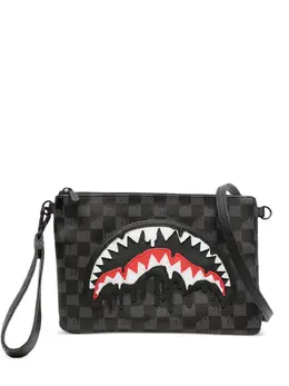 Sprayground Dripping Sharks in Psris check messenger bag 31808200