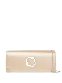 Malone Souliers Viven crystal-embellished satin clutch 31809154