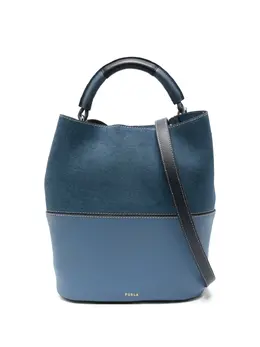 Furla denim-panel tote bag 31072083