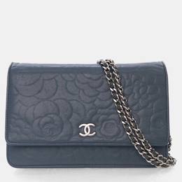 Chanel Camellia Wallet On Chain Lambskin Shoulder Bag 1207882