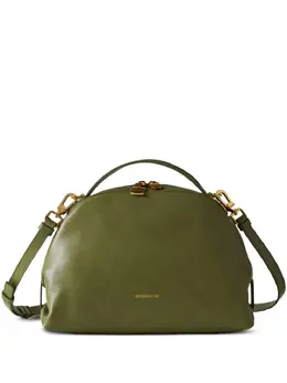 Borbonese small Bowler curved zip tote bag 31930681