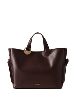 Borbonese medium Bridle ring-detail leather tote bag 31930700