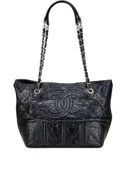 Chanel 2008-2009 Distressed Calfskin Shopping In Moscow tote bag 31965096