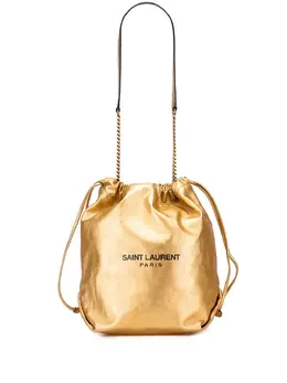 Saint Laurent 2019 Small Metallic Lambskin Teddy bucket bag 31972508