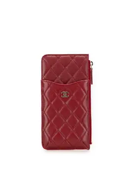 Chanel 2019 CC Quilted Caviar Flat Wallet Pouch phone case 31964503