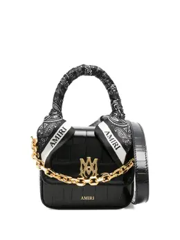 Amiri crocodile-effect tote bag 31858014