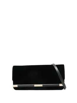 Victoria Beckham 202 velvet bar-detail clutch bag 30890912