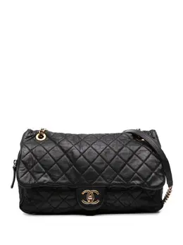 Chanel 2012-2013 Large Quilted Iridescent Calfskin Shiva Flap shoulder bag 31964304