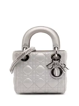 Christian Dior 2015 Mini Iridescent Lambskin Cannage Lady Dior satchel 31963955