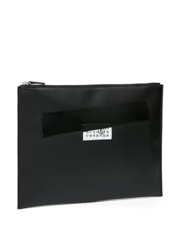 Maison Margiela logo-patch cutch bag 30011965