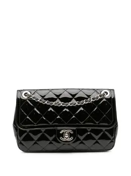 Chanel 2014-2015 Medium Patent Coco Shine Flap crossbody bag 31964357